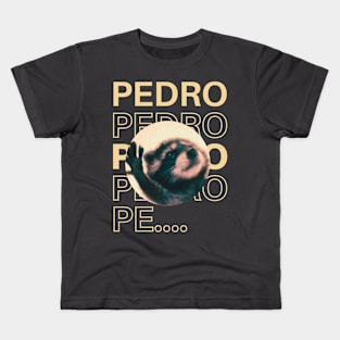 Funny Pedro Raccon Meme Kids T-Shirt